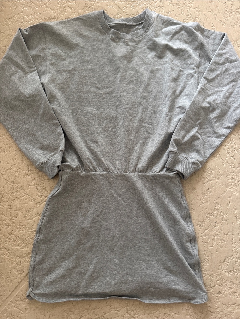 Gray Crewneck Sweatshirt Dress - Unbranded